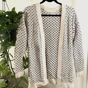Casual Black and White Merona Cardigan